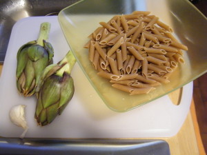 pasta integrale biologica carciofi sardi ricetta piatto ipocalorico
