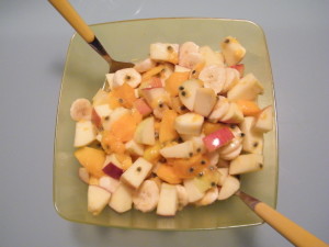 macedonia ricetta bergamotto mela ambrosia maracujà mango banana