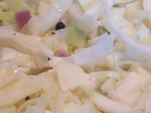 cavolo cappuccio ginepro pancetta cipollotto bianco ricetta